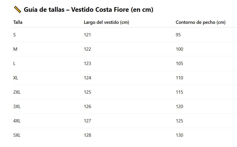 VESTIDO COSTA FIORE